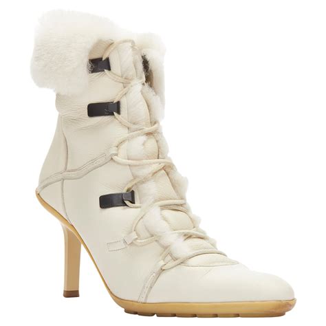 gucci suede rubber boot with fur lined|high heel Gucci boots.